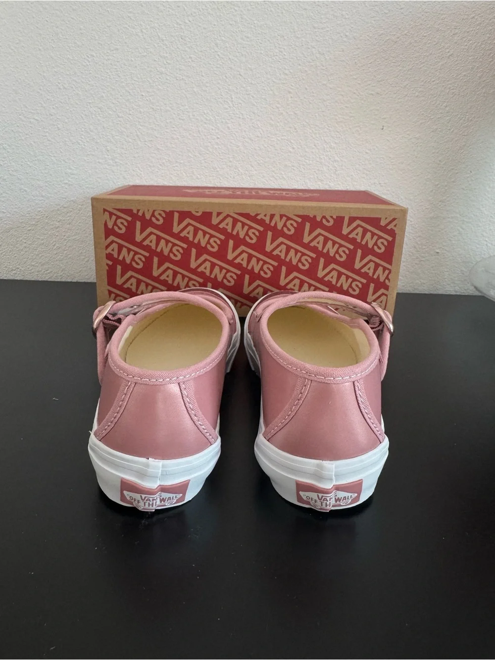 Vans Kids' Pink Mary Jane Glitter Toe Shoes Size 2
